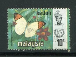 MALAISIE- KEDAH- Y&T N°123- Oblitéré (papillon) - Kedah