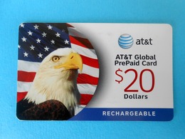 AMERICAN BALD EAGLE ( USA - AT&T Card ) Eagle Aigle Adler Aguila Aquila Birds Of Prey Raptors Raptor Bird Rapace Rapaces - AT&T