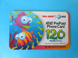 FISHES ...... USA - AT&T Prepaid Phone Card - 120. Minutes  * United States - AT&T