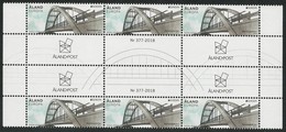 ALAND ISLANDS- EUROPA 2018 -TEMA ANUAL - "PUENTES.- BRIDGES - BRÜCKEN - PONTS" - STRIP De 3 GUTTER PAIRS - 2018