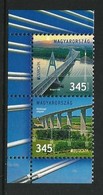 HUNGRIA/ HUNGARY/ UNGARN  -EUROPA 2018 -TEMA ANUAL -"PUENTES.- BRIDGES - BRÜCKEN - PONTS" - SERIE De 2 VERTICAL A - 2018