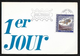 Carte Premier Jour Circulée Le N° 737  JO De Mexico Saut En Hauteur Premier Jour Monte Carlo  Le 28/04/1968     B/TB - Briefe U. Dokumente