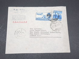 EGYPTE - Enveloppe Commerciale De Alexandrie Pour Londres , Affranchissement Variée - L 17385 - Cartas