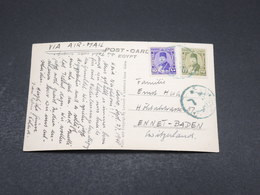 EGYPTE - Affranchissement Du Caire En 1928 Sur Carte Postale Pour La Suisse - L 17408 - Cartas