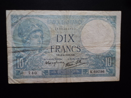 FRANCE : 10 FRANCS  6.4.1939   FAYETTE 7 / P 84    TTB * - 10 F 1916-1942 ''Minerve''