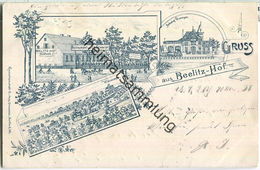 Berlin - Wannsee - Bahnhof - Beelitz-Hof - Restaurant Von Ed. Schmidt - Lithographie - Verlag C. Aug. Droesse Berlin - Wannsee