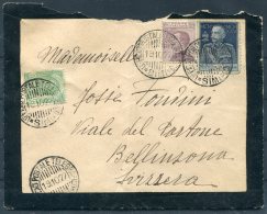 1927 Italy Aegean Simi Mourning Cover - Bellinzona, Switzerland Via Rodi - Ägäis (Simi)