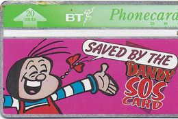 TÉLÉCARTE PHONECARD ROYAUME-UNI  20 UNITES SAVE BY THE DANDY SOS CARD - Collezioni