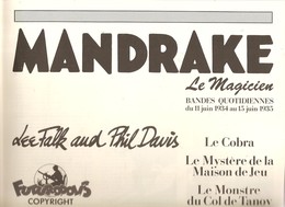 Mandrake Le Magicien Le Cobra Le Mystère De La Maison De Jeu ... De Lee Fack And Phil Davis Editions Foturopolis De 1981 - Mandrake