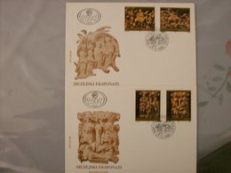 Yougoslavie Enveloppe Premier  Jour De La Serie N 2324 A 2327 - Briefe U. Dokumente