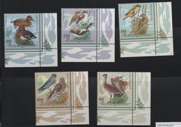 LOT 483  - ALLEMAGNE   N°1846/1850  ** - OISEAUX (MOINEAUX - CANARDS - RAPACE) Cote 15 € - Mussen