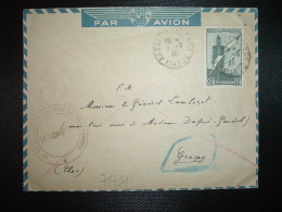 L.en FM Par Avion FRANCE TP 80c OBL.7-9 40 RABAT RESIDENCE+ SAPEURS TELEGRAPHISTES GENERAL COLLETTE à GENERAL LAMBOROT - Lettres & Documents