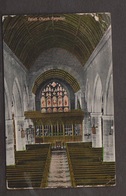 Interior View Of The Parish Church, Paignton - Used 1909 Lot Of Wear - Paignton