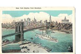 Carte / Etats-Unis / NEW YORK / Pont à BROOKLYN / 1924 - Brooklyn