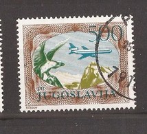 1985  2098 C  PERF- 13 1-2---13 1-4- DEF-FREIMARKE FAUNA FLUGZEUG JUGOSLAVIJA JUGOSLAWIEN USED - Used Stamps