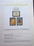 BELGIUM 1992. Rare MV Minister Proof Sheets. Catalogue # 2445-2447 Tapisterie, Diamant And Chef-koks. - Ministervelletjes  [MV/FM]