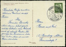 1962 (23.5.) GRAINAU ZUGSPITZDORF, Seltener Handwerbestempel Mit Entfernter PLGZ (Einführung Neuer Postleitzahlen) , Col - Other & Unclassified