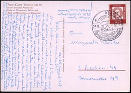 1963 (28.8.) , KLAIS, Seltener Handwerbestempel Mit Entfernter Alter PLGZ (neue PLZ Ab 1961), Color-Ak. Auto-Camping Ten - Sonstige & Ohne Zuordnung