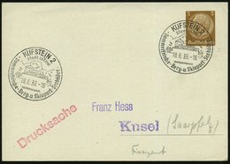 1939 (19.6.) , KUFSTEIN 2, Handwerbestempel (= Festung Geroldseck) Auf PP 3 Pf. Hindenbg. (Bo. 1 II = Erstjahr! = "Ostma - Other & Unclassified