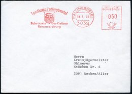 1976 (18.3.) 3032 FALLINGBOSTEL, Absender-Freistepel: Hünengrab (prähist. Steingrab) Fernbrief - Prähistorie / Prehistor - Altri & Non Classificati