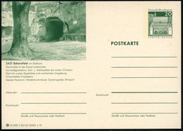 1970 3421 Scharzfeld, 20 Pf. Bildpostkarte ..in Der Eiszeit Entstandenen Rentierjägerstation (später Frühe Steinkirche), - Altri & Non Classificati