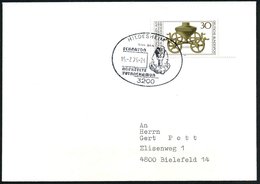 1976 (15.7.) 3200 HILDESHEIM 1, Sonderstempel Ausstellung Echnaton-Nofretete-Tutanchamun (Echnaton-Büste), Bedarfsbrief  - Other & Unclassified