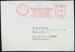 1940 (26.2.) München 20, Absender-Freistempel Reichsadler, Zeitschrift "Pantheon: Alte Kunst..", Bedarfs-Vorderseite - A - Sonstige & Ohne Zuordnung