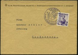 1949 (18.3.) ÖSTERREICH, Viol. Sonderstempel Wiener Frühjahrsmesse = Merkuskopf Mit Flügelhut, Firmenbrief - Antike Grie - Sonstige & Ohne Zuordnung