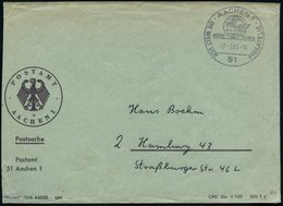 1965 (17.3.) 51 AACHEN 1, Sonderstempel "Aquis Grana" = Latein. Name Für Aaachen (Merkurhut Vor Globus), Markenloser Pos - Other & Unclassified