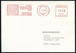 1984 55  TRIER 1, Jubiläums-Absender-Freistempel 2000 Jahre Stadt , Inl.-Karte - Römische Geschichte & Kultur / Roman Hi - Other & Unclassified