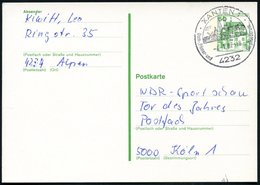 1982 4232 XANTEN, 1982 Handwerbestempel: Dom-, Römer- U. Siegfriedstadt (Ortsbid), Bedarfskarte (Bo.6) - Römische Geschi - Andere & Zonder Classificatie