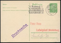 1935 (29.5.) BERLIN C 2, Maschinen-Werbestempel "Der Lebensbaumj Im Germanischen Brauchtum", Inl.-Karte (Bo.165 A I) - G - Autres & Non Classés