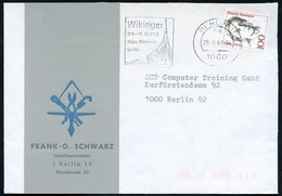 1992 1000 BERLIN 11, Maschinen-Werbestempel Wikinger-Ausstellung Altes Museum (Bug Eines Wikingerschiffes), Bedarfsbrief - Other & Unclassified