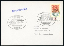 1986 (20.9.) 2208 GLÜCKSTADT , Sonderstempel 30 Jahres Bundesmarine = Wikingerschiff, Bedarfskarte (Bo.8) - Wikinger / V - Sonstige & Ohne Zuordnung