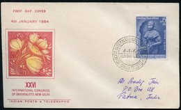 1964 (4.1.) INDIEN, 15 NP "XXVI Internat. Orientalisten-Kongress" (= Göttin Lakshmi) + ET-Sonderstempel BOMBAY, Inl.-FDC - Other & Unclassified