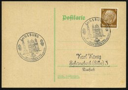 1941 (14.9.) AUGSBURG, Sonderstempel Briefm.-Ausstellung Mit Perlachturm U. Renaissance-Rathaus Von Elias Holl, Inl.-Kar - Other & Unclassified