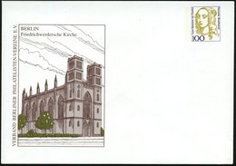 1997 Berlin-Mitte, PU 100 Pf. Frauen: Friedrichwerdersche Kirche (von Schinkel), Ungebr. (Mi.PU 350) - Berühmte Bauwerke - Altri & Non Classificati