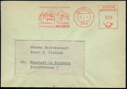 1965 (15.4.) 354 KORBACH, Kommunaler Absender-Freistempel Mit Burg Waldeck (1120 Urkundl. Erwähnt, 1734-1868 Zuchthaus U - Other & Unclassified