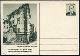 1953 TSCHECHOSLOWAKEI, 30 H. Bildpostkarte Zapatocky: Schloß Nelahozeves (dt. Mühlhausen) Spät-Renaissance (ab 1553) Im  - Other & Unclassified