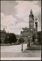 1952 TSCHECHOSLOWAKEI, 1,50 Kc.. Bildpostkarte Gottwald: Prostejov (dt. Proßnitz) Rathaus Mit Uhrturm, Ungebr. (Pofis CP - Other & Unclassified