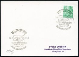 1961 (26.2.) BERLIN-TREPTOW, Sonderstempel Mit Fernrohr Der Archenhold-Sternwarte, Inl.-Karte (Bo.1004) - Astronomie / A - Other & Unclassified