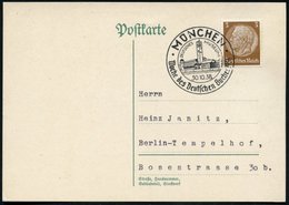 1938 (30.10.) MÜNCHEN, Sonderstempel Deutsches Museum (Technik-Museum) Mit Planetarium, Inl.-Karte (Bo.120) - Astronomie - Sonstige & Ohne Zuordnung