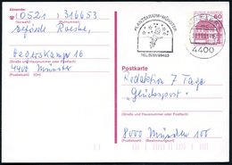 1983 4400 MÜNSTER 1, Maschinen-Werbestempel Planetarium, Bedarfskarte (Bo.173 A I, Nur 1982-83 Verwendet!) - Astronomie  - Altri & Non Classificati
