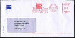1999 (6.9.) 73447 OBERKOCHEN, Jubil.-Absender-Freistempel 100 Jahre Astronom. Instrumente Carl Zeiss (Planetarium), Firm - Autres & Non Classés