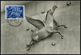 1969 SCHWEIZ, 20 C. Planetarium Luzern (Sternbild Pegasus) + Sonderstempel Luzern, Maximumkarte (Mi.896) - Astronomie /  - Sonstige & Ohne Zuordnung