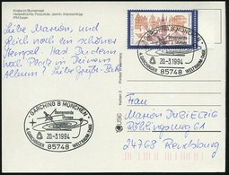 1994 (20.3.) 85748 GARCHING, Sonderstempel Sonnensonde Ulysses (mit Planetenlaufbahnen), Bedarfskarte - Sonne & Planeten - Autres & Non Classés