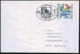 1999 (11.8.) 75172 PFORZHEIM 1, Sonderstempel Totale Sonnenfinsternis, Inl.-Brief - Sonne & Planeten / Sun & Planets / S - Other & Unclassified