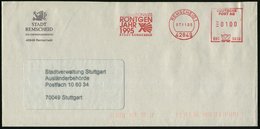 1995 42849 REMSCHEID 1, Jubil.-Absender-Freistempel "Deutsche Post AG" Internat. Röntgten-Jahr (X-Strahlen), Kommunalbri - Altri & Non Classificati