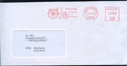 1986 6800 MANNHEIM 12, Absender-Freistempel 100 Jahre Automobil (= Benz-Motorkutsche), Inl.-Brief - Autopioniere & Oldti - Other & Unclassified