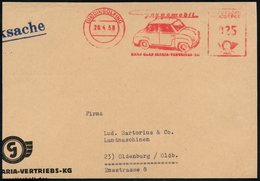 1958 (28.4.) (13 B) DINGOLFING, Absender-Freistempel Goggomobil Auf Teil-Vorderseite - Deutsche Automobil-Hersteller / G - Other & Unclassified